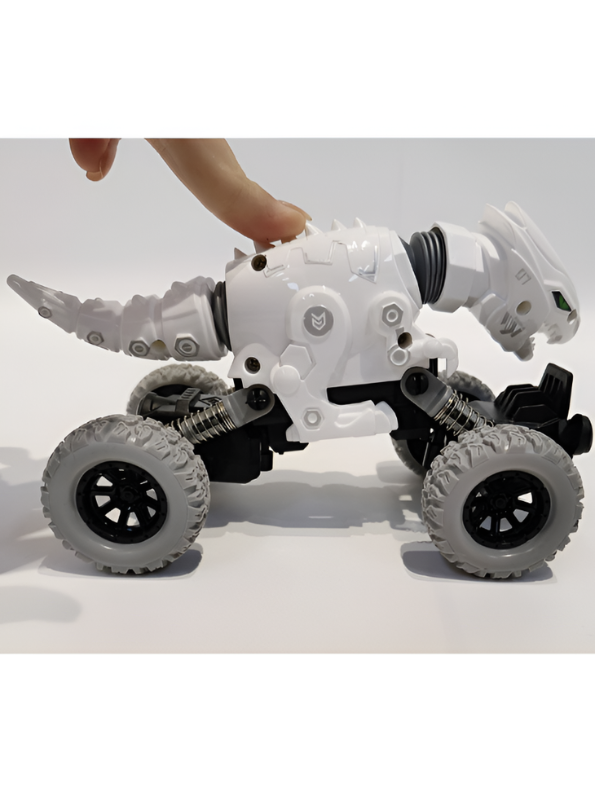 Pack Of 3 Double Rebound Telescopic Dinosaur Monster Toy – Fun Bouncing Pull-Back Toy MD731