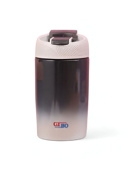 Black - Double Shaded 2-in-1 Water Bottle 370ml – Stylish & Compact for Office Workers NOV3295.