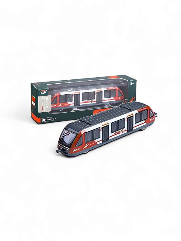 Double Train Bus Vehicle For Kids - Red (L-J-31)