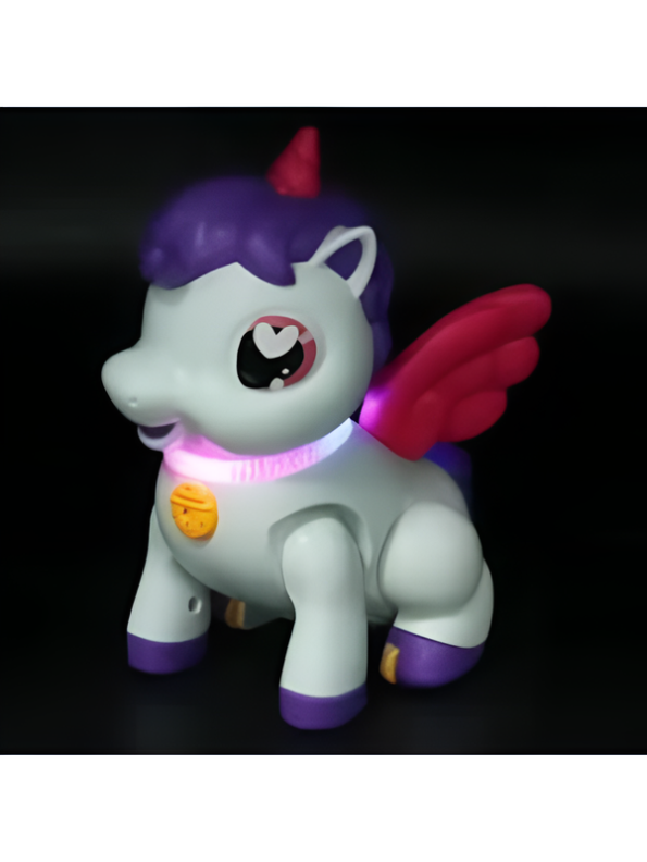 Dreamy Sunacorn Interactive Walking Unicorn Toy with Music & LED Lights – Battery Operated Moving Pegacorn Figure with Movable Head & Wings, Birthday Gift for Kids & Toddlers Ages 3+ LM15831I