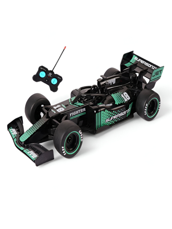 Drift Go – High-Speed RC F1 Racing Car with Spray Function, LED Lights & Rechargeable Battery - Green | LMI11212.