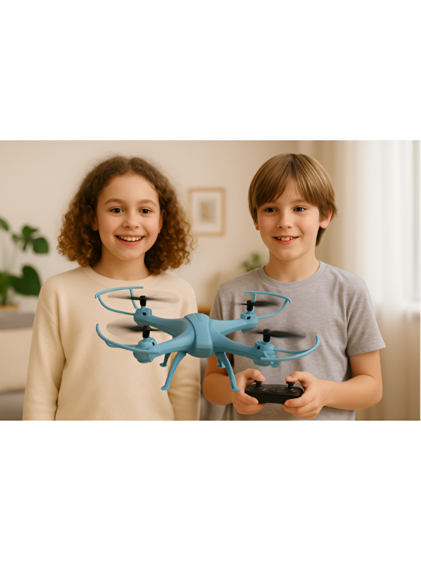 Airgle Swift-CX RC Drone for Kids & Beginners (14+) – Easy-to-Fly Remote Control Quadcopter with Headless Mode & Pro Controller, Blue Edition LMI15344