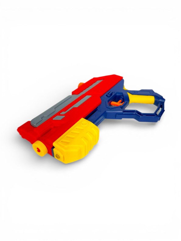 DualBlast – Dual Reservoir Water Gun Pichkari | Powerful Long-Range Summer Blaster for Kids Red LMI16061.