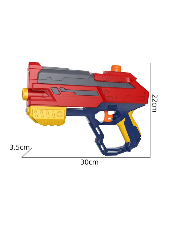 DualBlast – Dual Reservoir Water Gun Pichkari | Powerful Long-Range Summer Blaster for Kids Red LMI16061.