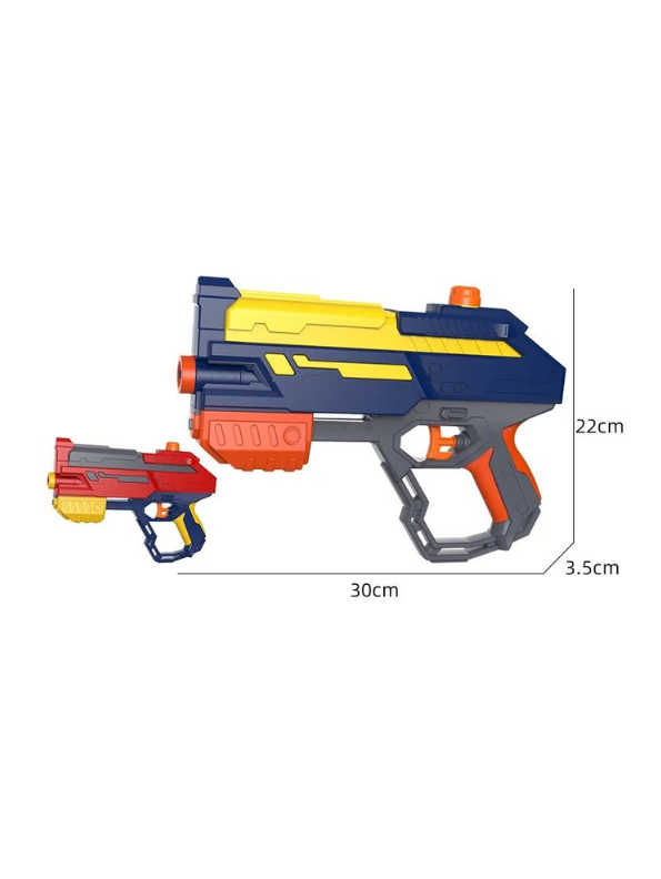 DualBlast – Dual Reservoir Water Gun Pichkari | Powerful Long-Range Summer Blaster for Kids Red LMI16061.