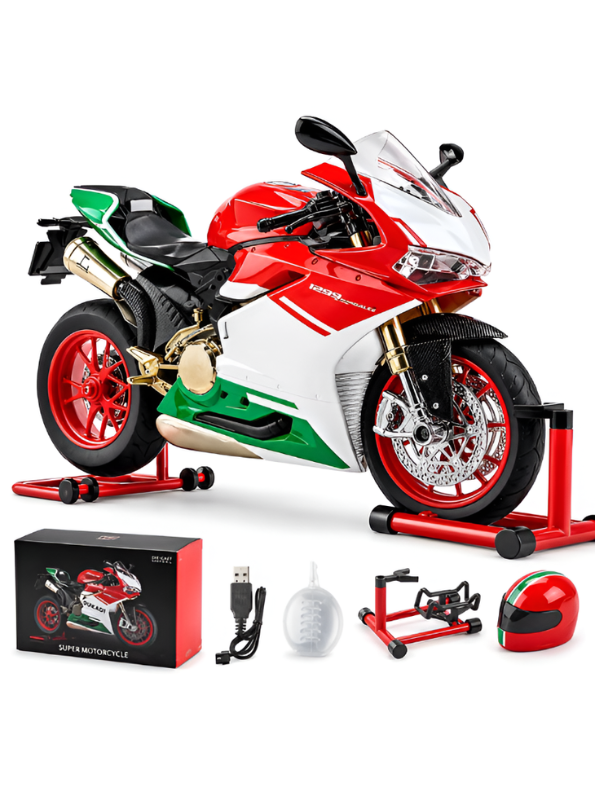Ducati 1299 Panigale Large Scale Diecast Motorcycle Model – Premium Italian Racing Superbike TV7207.