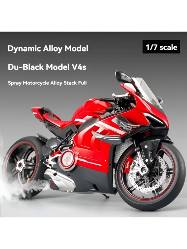 Ducati Panigale V4 Diecast Bike Model – 1:7 Scale Premium Motorcycle Collectible Toy MD587.