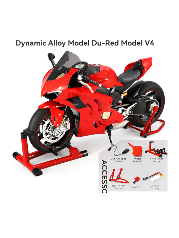 Ducati Panigale V4 Diecast Bike Model – 1:7 Scale Premium Motorcycle Collectible Toy MD587.