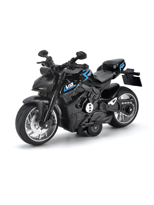 Ducati Streetfighter V4 Diecast Model 1:8 Scale – Pull-Back Alloy Bike with Lights & Sound Grey LMI15143.