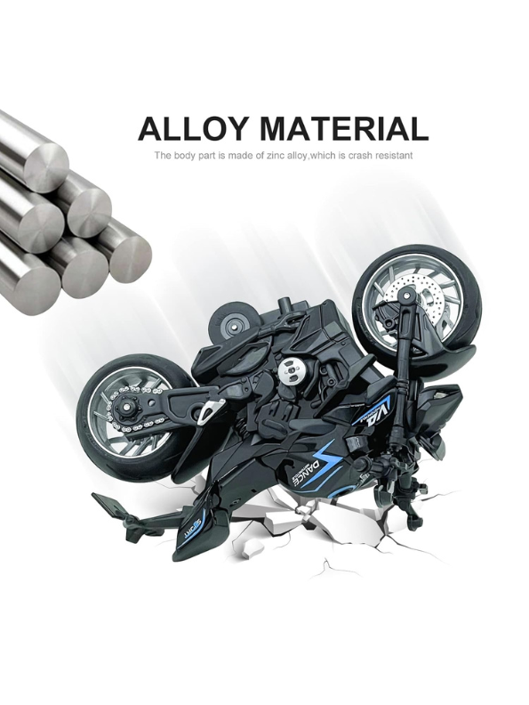 Ducati Streetfighter V4 Diecast Model 1:8 Scale – Pull-Back Alloy Bike with Lights & Sound Grey LMI15143.