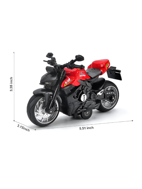 Ducati Streetfighter V4 Diecast Bike – 1:8 Scale Pull-Back Alloy Model with Lights & Sound.