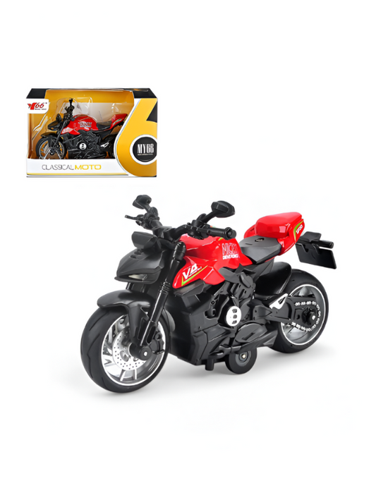 Ducati Streetfighter V4 Diecast Bike – 1:8 Scale Pull-Back Alloy Model with Lights & Sound.