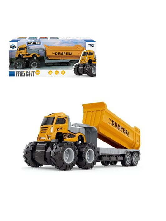 PowerDumper - Durable Pull Back Construction Vehicle Toy for Boys & Girls LMI12112.