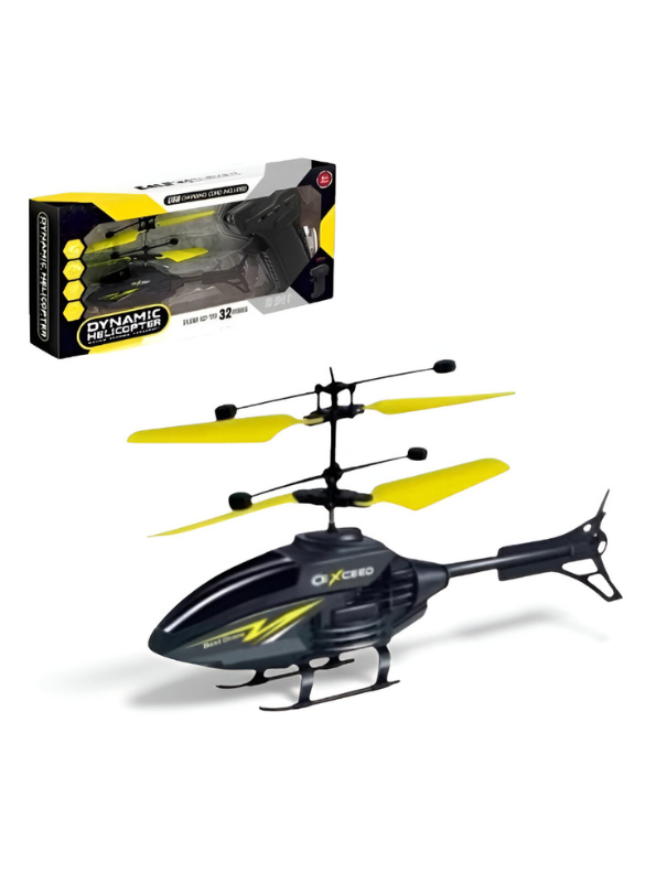 Dynamic Remote Control Helicopter – Easy to Fly Perfect Indoor Toy for Kids Yellow LMI15086.