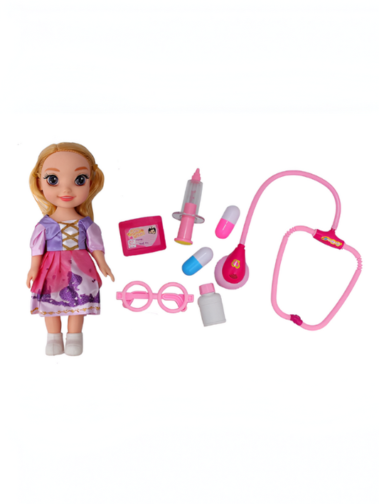 Educational Play Nurse Kit – Pretend Medical Toy Set with Stethoscope, Syringe & Accessories LMI11755.
