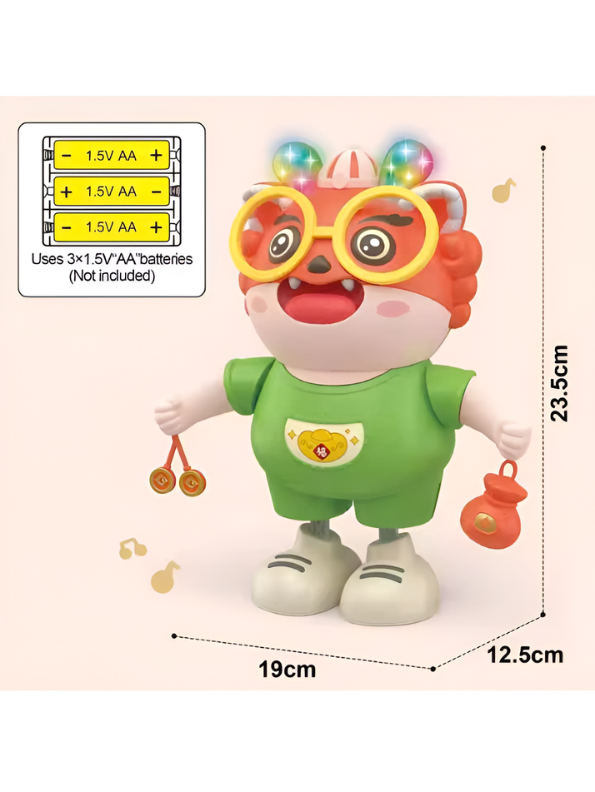 Electric Dancing Dragon Toy with LED Lights & Music TV7342.