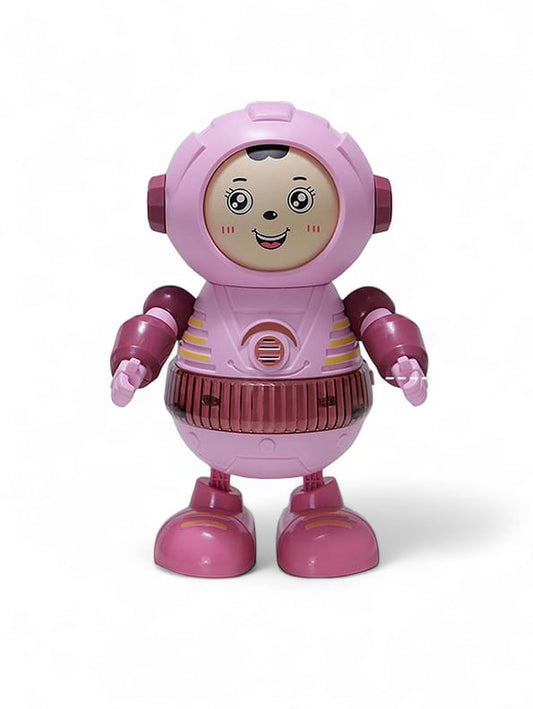 Electric Dancing Space Robot Musical Toy - Pink (MS-M-31) - Toyloft