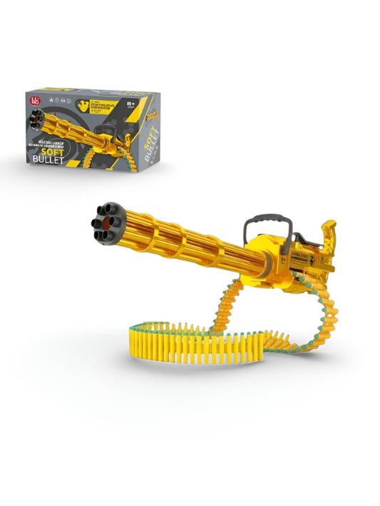 Electric Gatling Gun Soft Bullet Blaster Toy – Automatic Motorized Machine Gun NX16343.