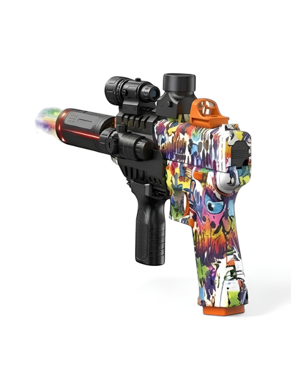 Electric Gel Ball Blaster Toy Gun – Automatic Graffiti Design Splatter Ball Gun TV6847.