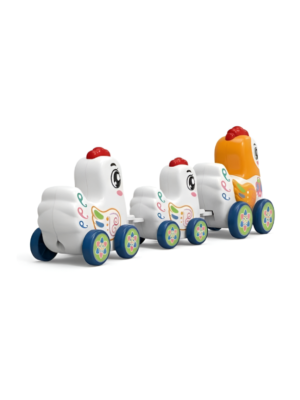 Electric Hen and Chicks Follow-Me Toy Set with Music and Lights NX14204.