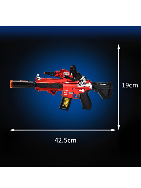Electric Military Toy Machine Gun with Mist Spray, Combat Sounds & LED Lights MD643