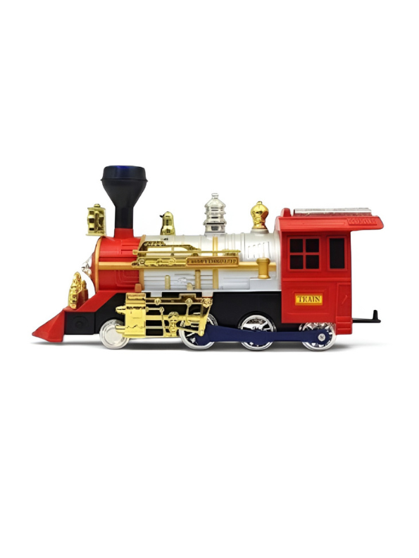 Electric Steam Locomotive Train Toy with Real Smoke & Lights LMI15104.