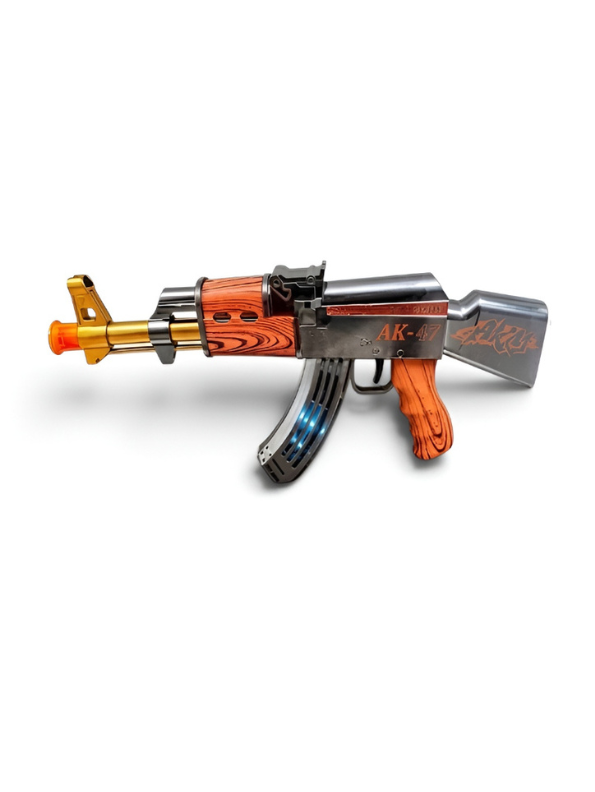 Electric Toy AK-47 Rifle for Kids with Realistic Sound & LED Flashing Lights MD450.
