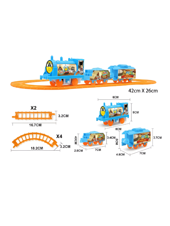 Electric Toy Train Set – Locomotive & Track Kit LMI8755.