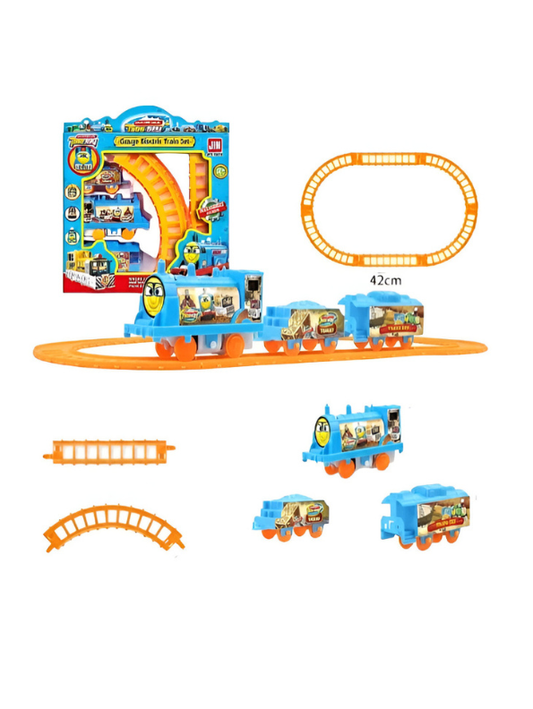 Electric Toy Train Set – Locomotive & Track Kit LMI8755.