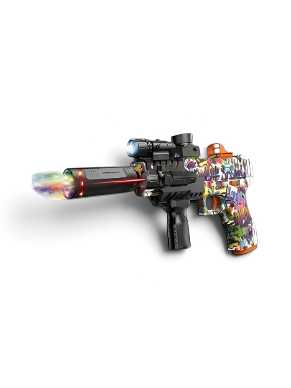 Electric Gel Ball Blaster Toy Gun – Automatic Graffiti Design Splatter Ball Gun MD330