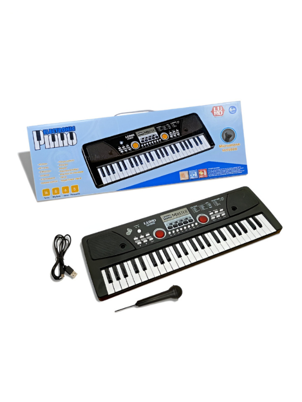 Electronic Keyboard Piano for Kids with Microphone | Educational Musical Toy for Boys & Girls LMI15051.