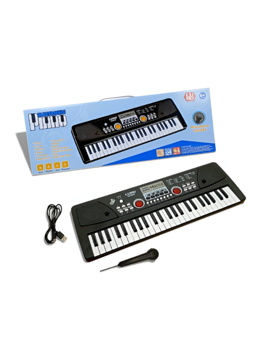 Electronic Keyboard Piano for Kids with Microphone | Educational Musical Toy for Boys & Girls LMI15051.