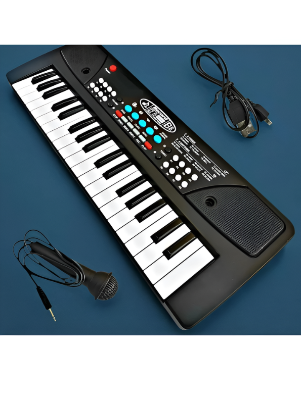 Electronic Piano Keyboard for Kids – 37 Keys Portable Music Toy with Mic, Animal Sound Effects, Record & Playback Functions LMI385