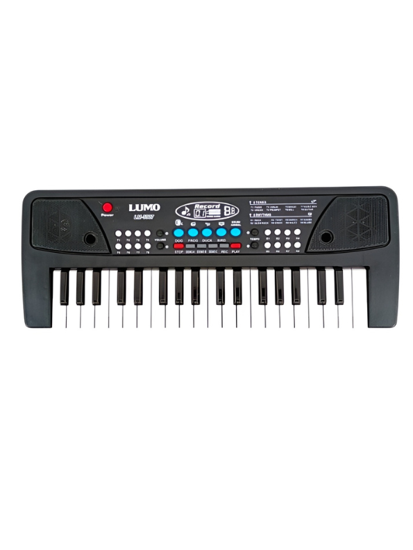 Electronic Piano Keyboard for Kids – 37 Keys Portable Music Toy with Mic, Animal Sound Effects, Record & Playback Functions LMI385