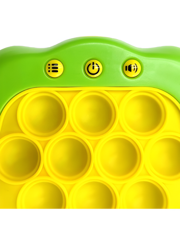 Electronic Quick Push Bubble Game Console Yellow – Handheld Whack-A-Mole Pop Fidget Sensory Toy with Lights and Sound, Educational Stress Relief Game Machine for Kids Ages 4+ TV5184