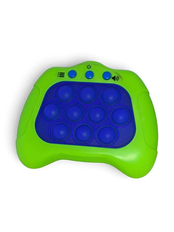 Electronic Quick Push Bubble Game Console Green – Handheld Whack-A-Mole Pop Fidget Sensory Toy with Lights and Sound, Educational Stress Relief Game Machine for Kids Ages 4+ TV5184