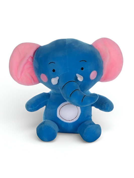 Elephant Plush Toy 9-Inch – Soft Velvet Stuffed Animal for Toddlers, Infants & Nursery Decor Blue ST6690.