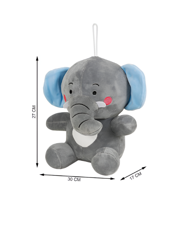 Elephant Plush Toy 9-Inch – Soft Velvet Stuffed Animal for Toddlers, Infants & Nursery Decor ST6690.