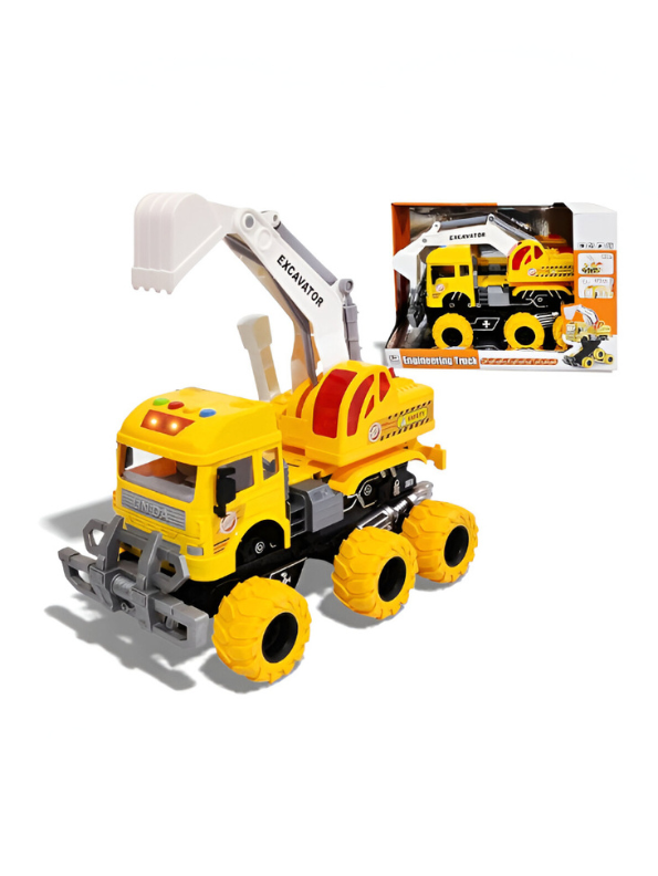 Excavator City Services Truck Deformation Toy – Transforming Construction Vehicle for Kids LMI12074.