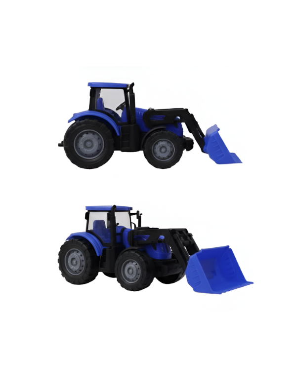 Excavator & Tractor Toy – Realistic Farm Construction Vehicle Blue LMI15424.