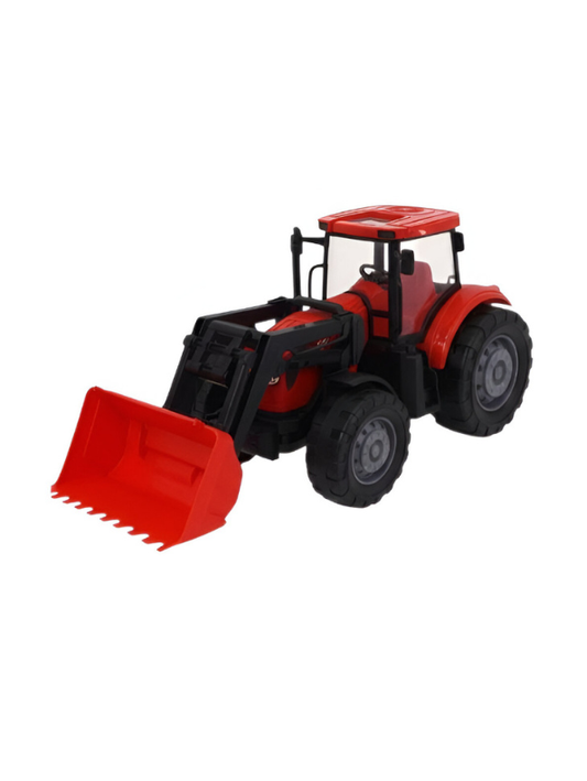 Excavator & Tractor Toy – Realistic Farm Construction Vehicle Red LMI15424.