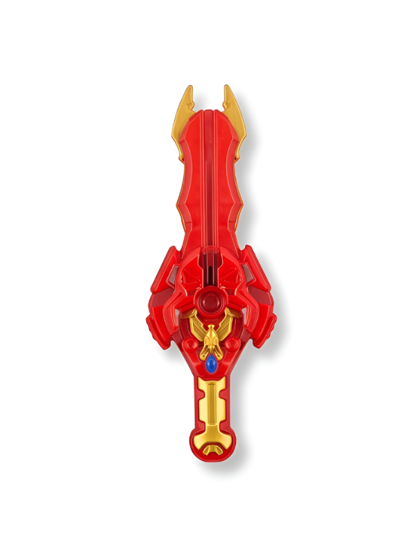 Extreme Sword Top Spinning Toy with Launcher Red NX16581.