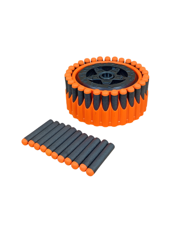 FAST PIONEER Electric Foam Dart Blaster Toy Gun with Rotating Drum & Soft Foam Darts NX13651.