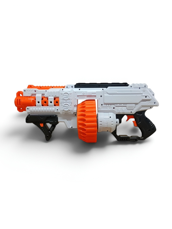 FAST PIONEER Electric Foam Dart Blaster Toy Gun with Rotating Drum & Soft Foam Darts NX13651.