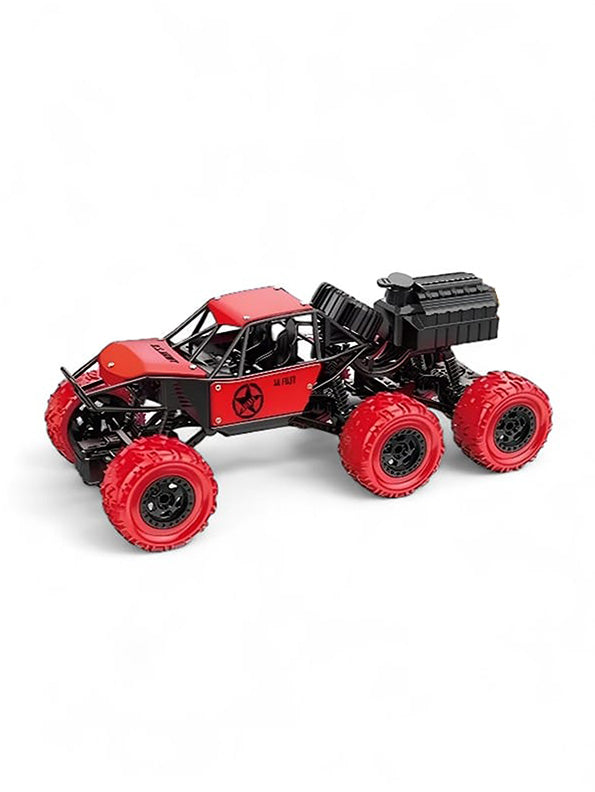 6 Wheels Stunt Car Toy For Kids - Red (L-183)