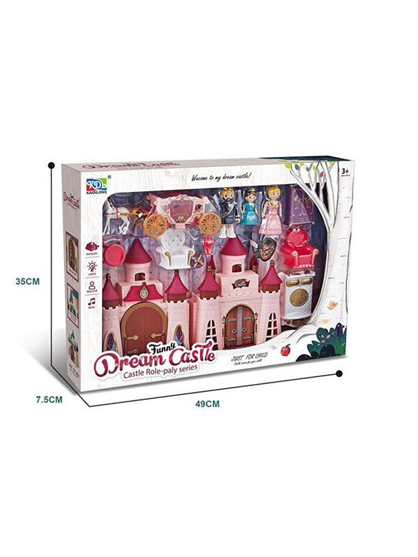 Dream Castle Toy House For Kids - Pink (MS-M-53)