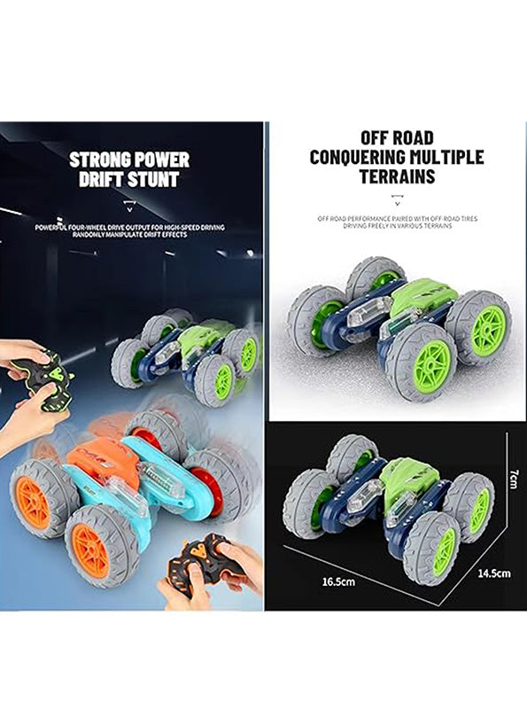 Fancy Stunt Performance Car – 360° Rotating Remote Control Drift & Twist Stunt Car - Green LMI10886.