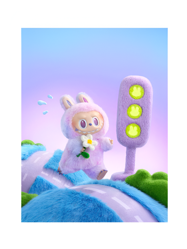 Lavender - Fancy Labubu Diary with Flap | Cute Journal in Polythene Packing for Gifting & Personal Use NOVHBC-1881153.