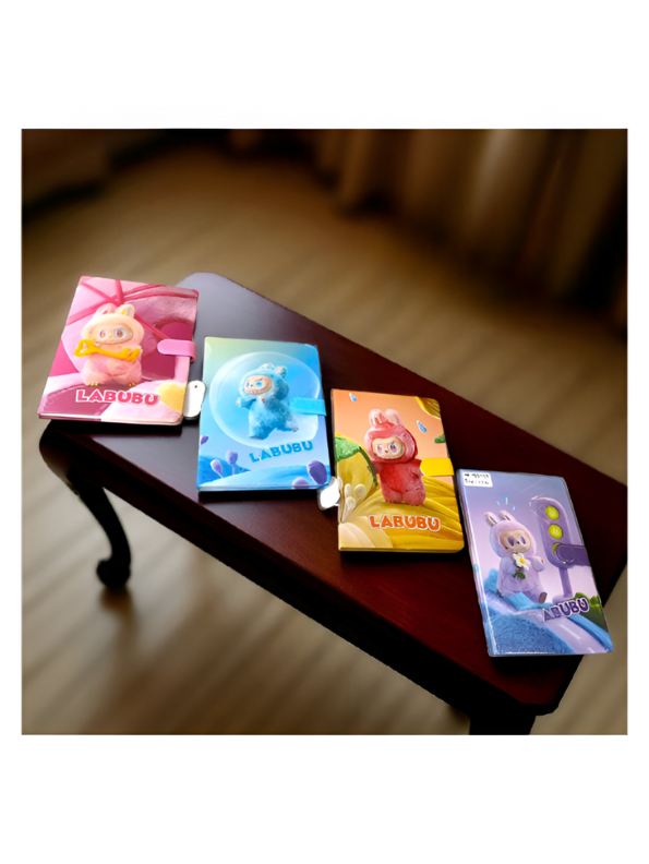Orange - Fancy Labubu Diary with Flap | Cute Journal in Polythene Packing for Gifting & Personal Use NOVHBC-1881153.