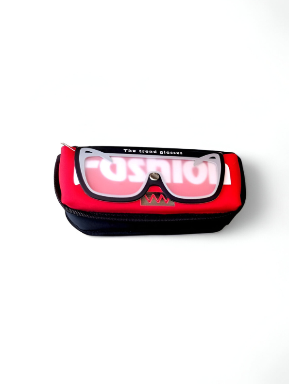 Red - Fashion Pouch – Soft Pouch with Double Chain & Flap Design | Stylish Pouch for Kids NOVGBT-50029.
